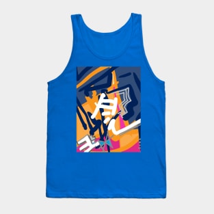 Blue abstract expressions Tank Top